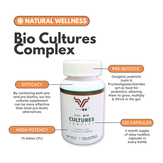 Bio Cultures Complex capsule contents — 120 capsules, 2 month supply