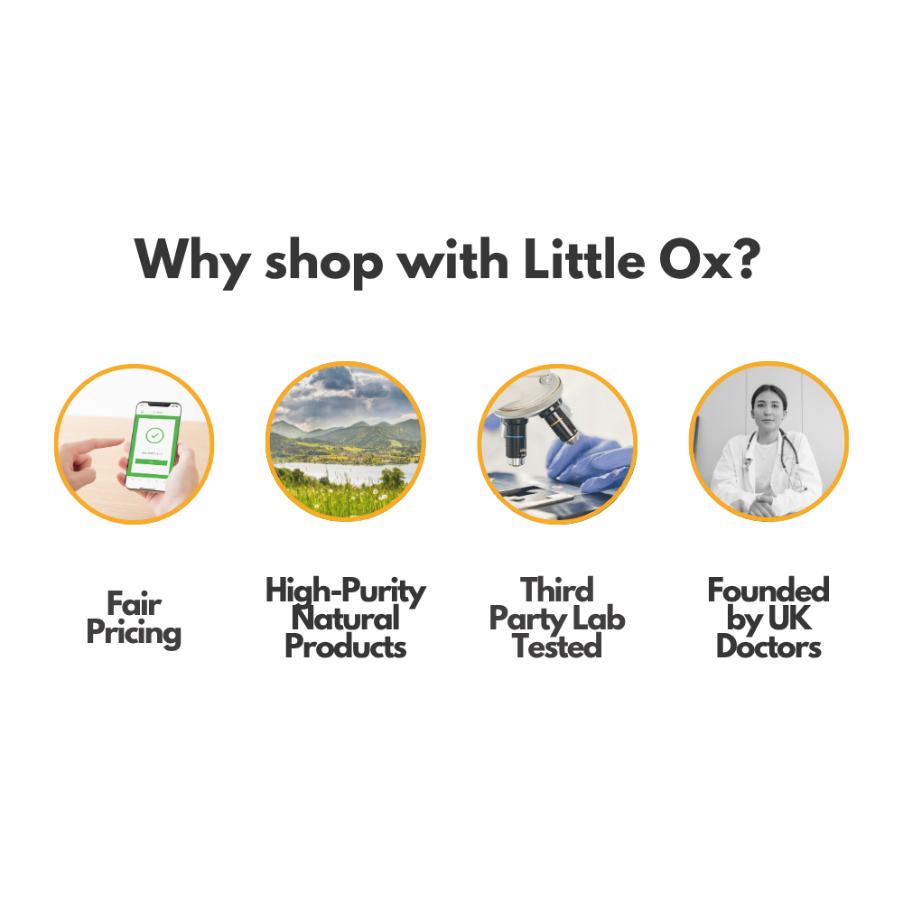 Why shop Little Ox — all-natural, non-allergenic supplements
