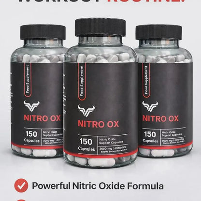 Nitro Ox Nitric Oxide Support Capsules – 150 Count